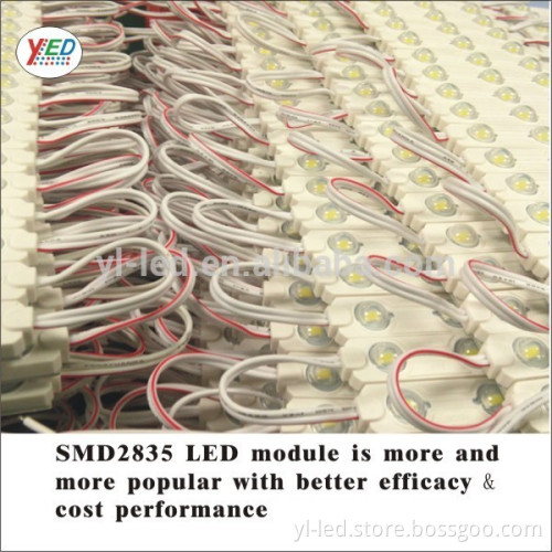 wholesale 160 Degree injection 3 points SMD 2835 high power led module , 0.72W high power led module for neon letter